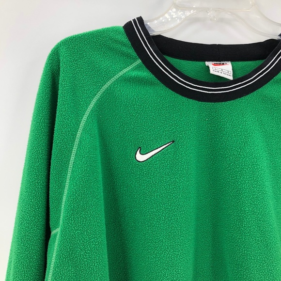 Nike dri fit kelly green fleece pull over - Picture 2 of 6